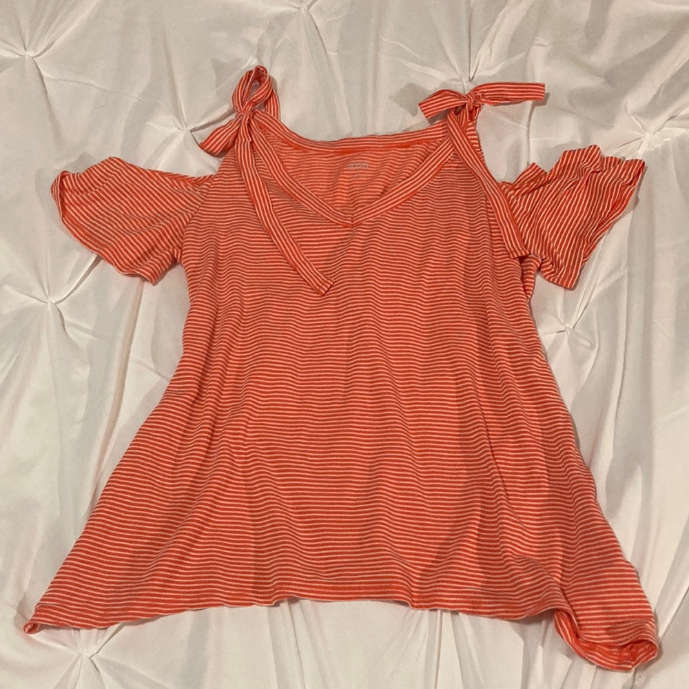 Fun orange and white striped tank